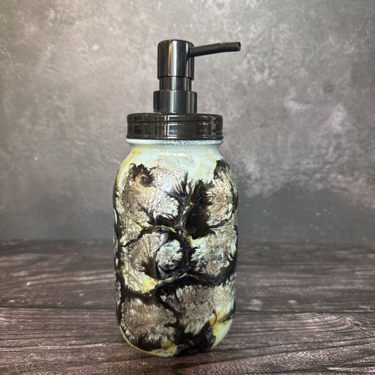 Small Mason Soap Dispenser - Brown