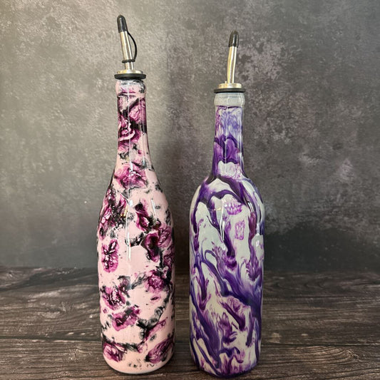 Large Kitchen Oil Bottle - Purple