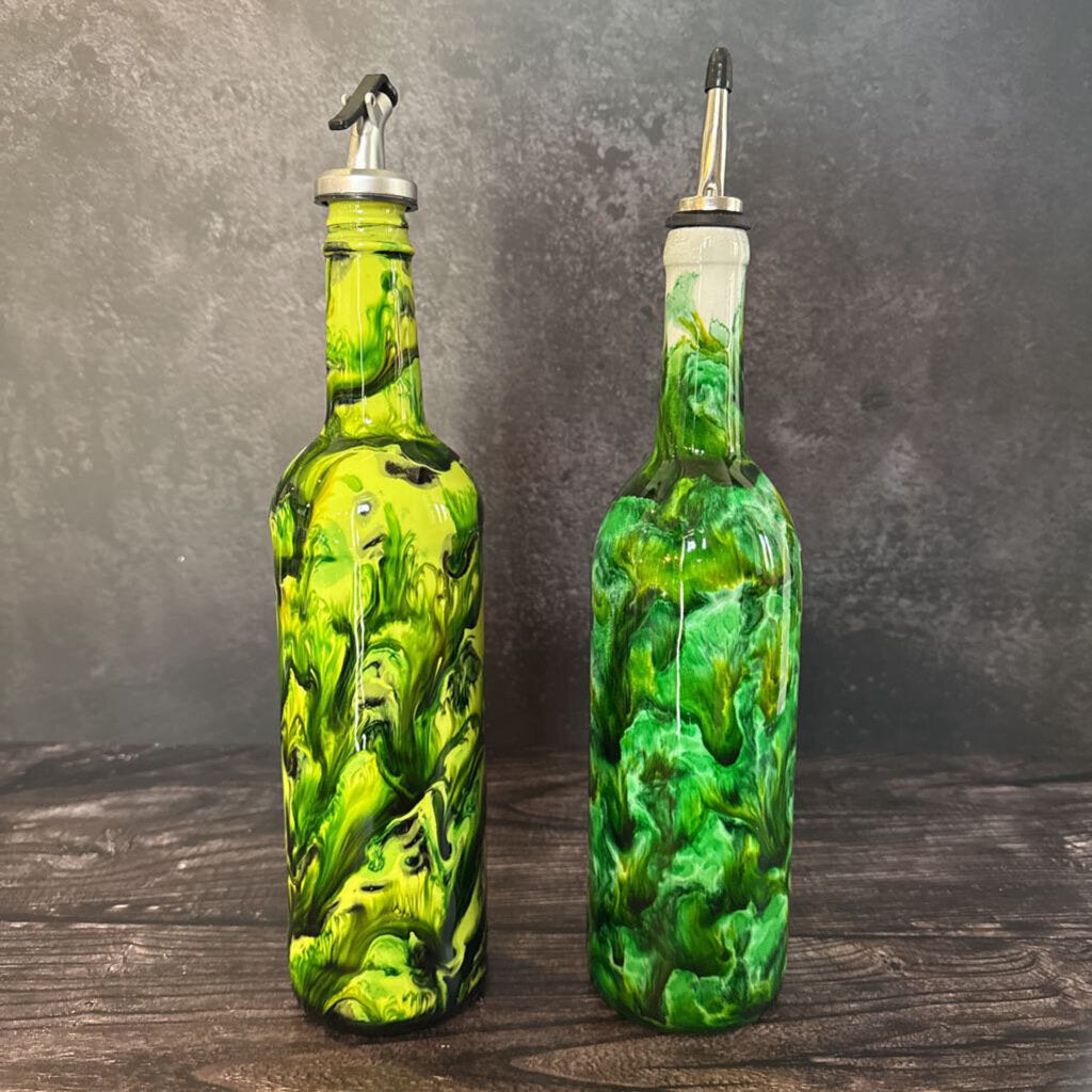 Large Kitchen Oil Bottle - Green