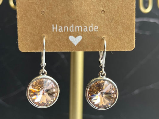 Peach Drop Earrings