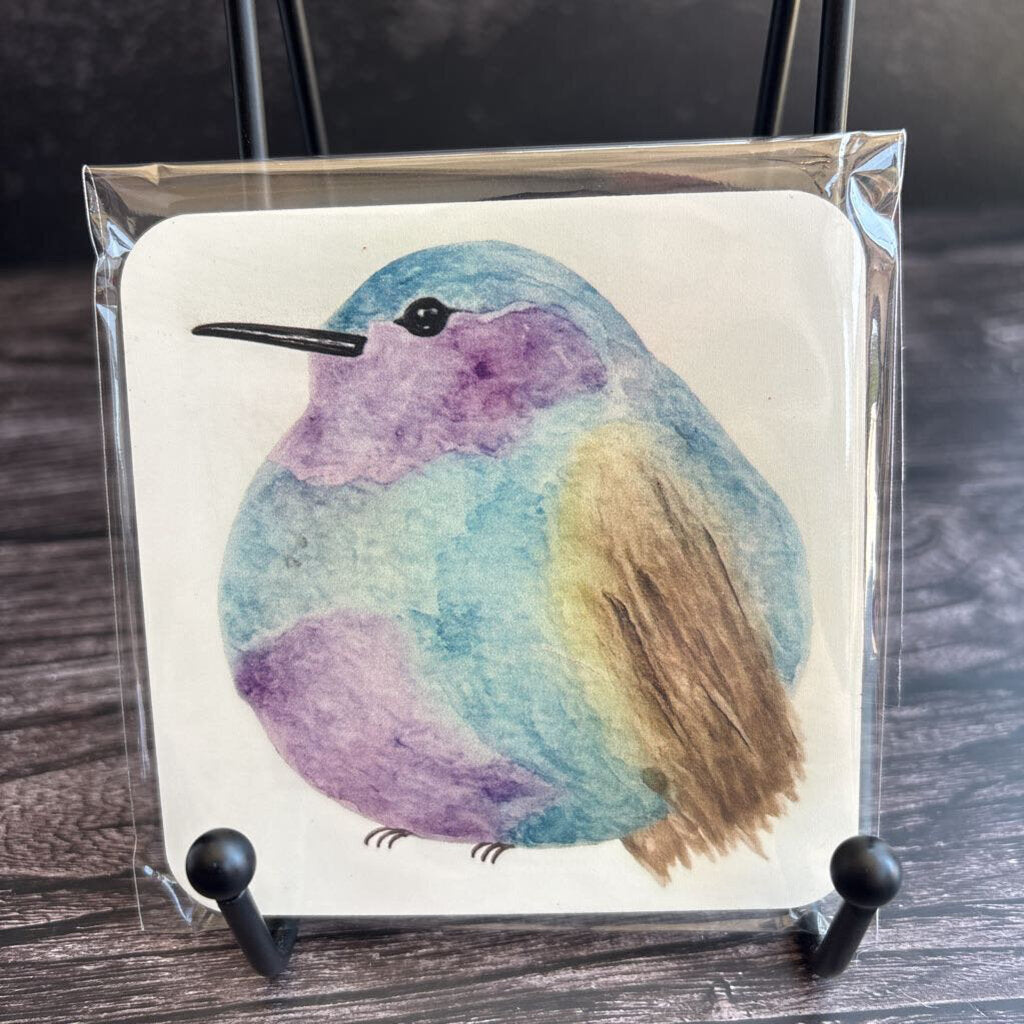 Wood Coaster Harold the Hummingbird