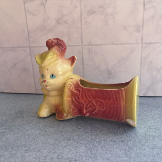 Hull Kitty Cat mini planter ( 1 chip )