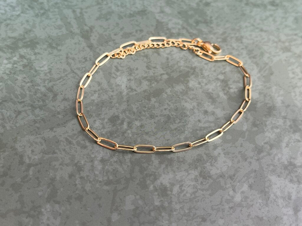 Ankle Bracelet - Gold Chainlink