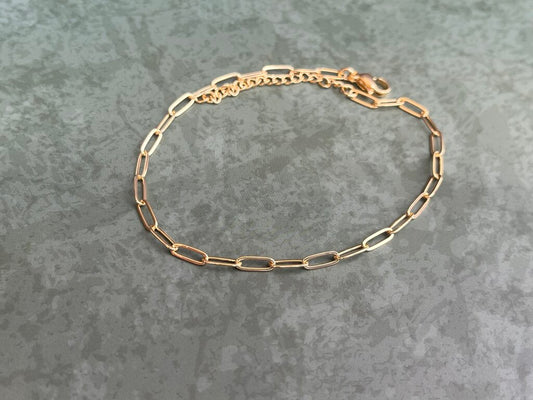 Ankle Bracelet - Gold Chainlink