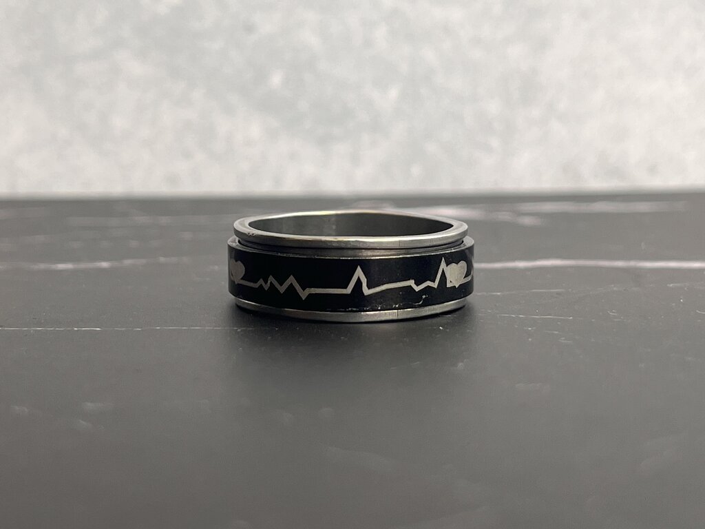 Band Fidget Ring - Heartbeat