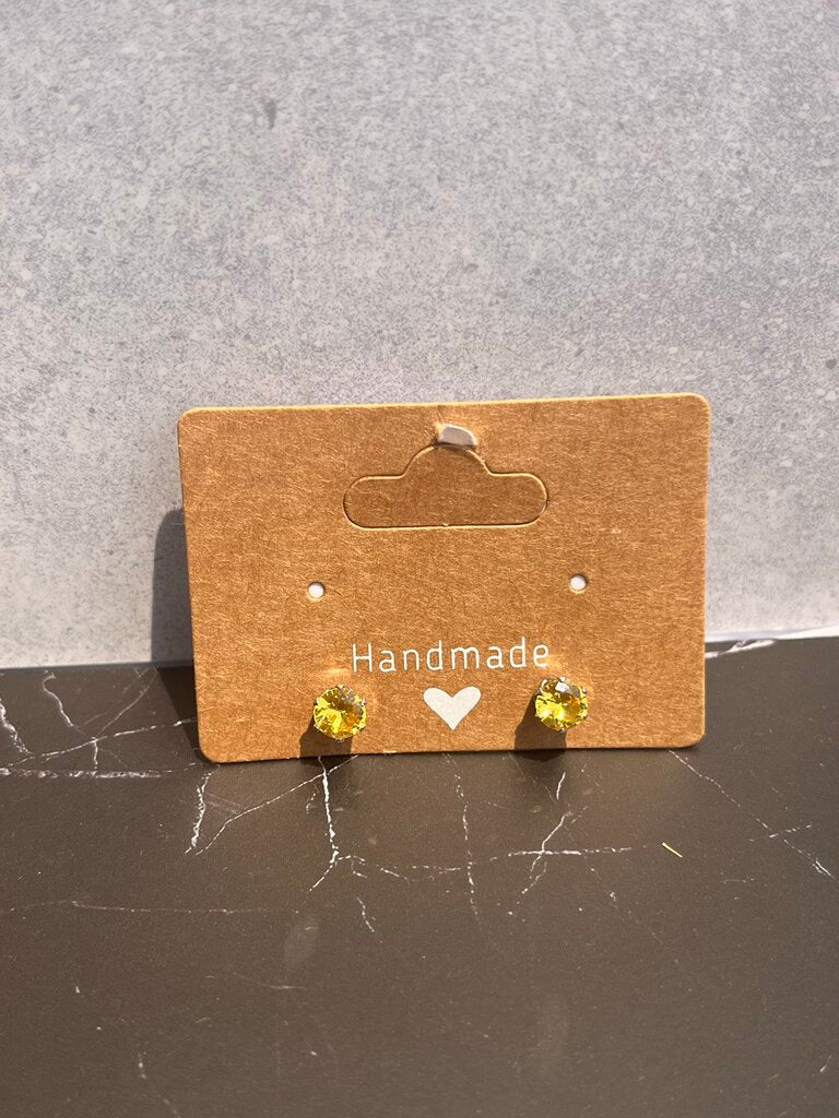 Sparkle Post Earrings - Yellow Gold