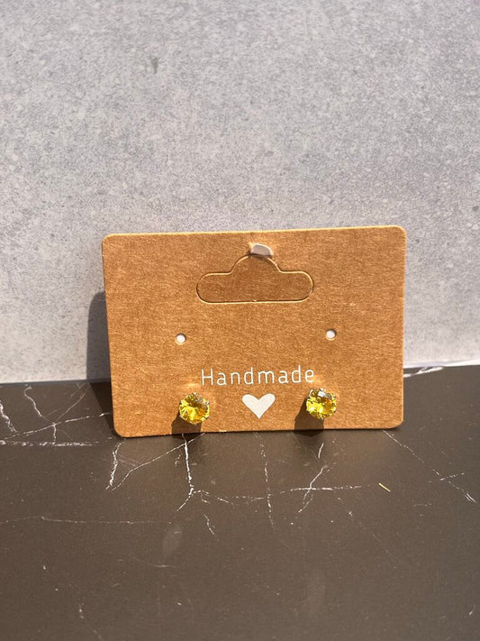 Sparkle Post Earrings - Yellow Gold