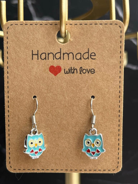 Misc. Drop Earrings - Blue Owl