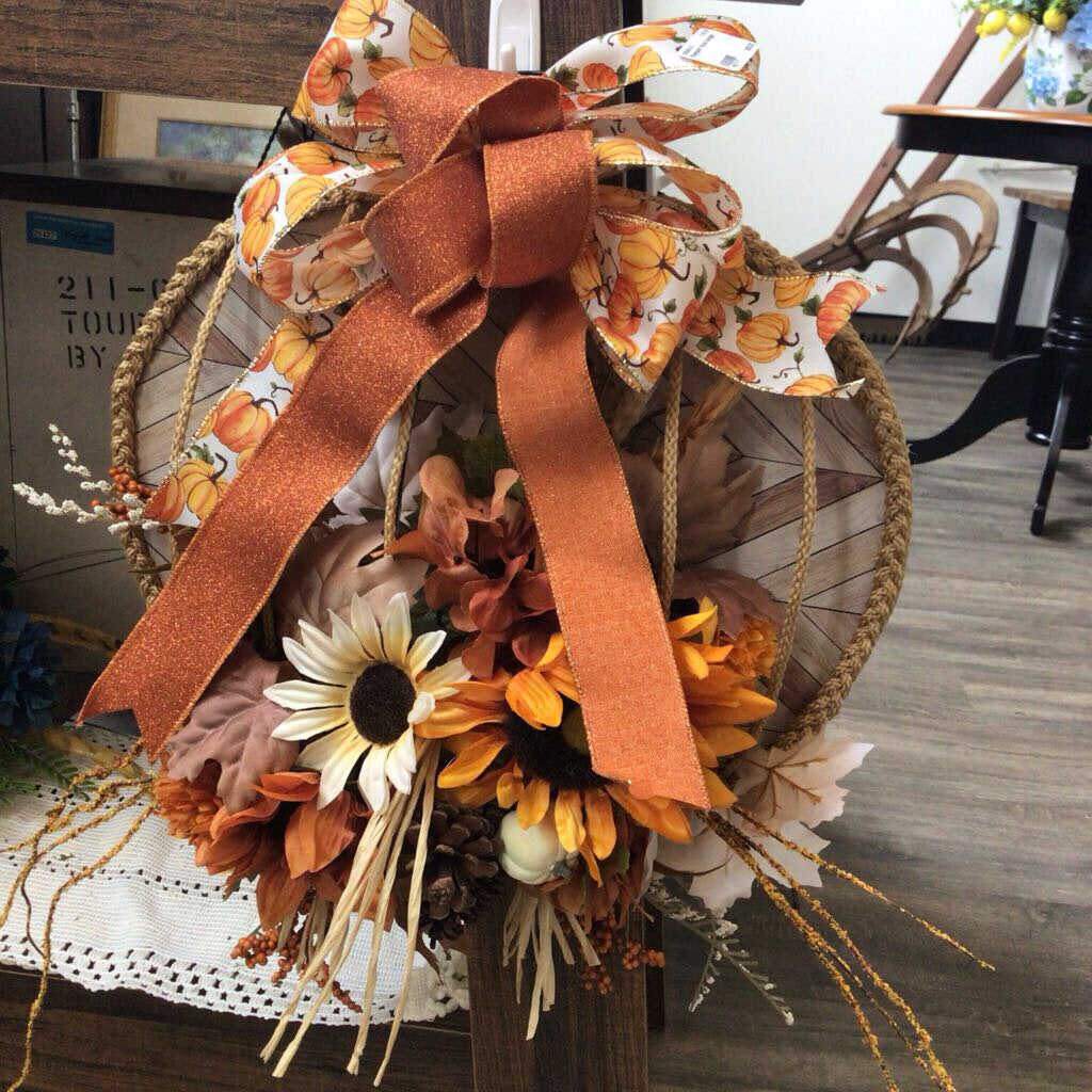 Pumpkin floral hanger